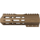 ABC RIFLE COMPANY Custom Hybrid Top Cut D-Front AR-10/DPMS LR-308 M-LOK Handguard, 7in, Bronze, HG10-CM-TCML7D-BB