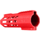 ABC RIFLE COMPANY Custom Hybrid Top Cut D-Front AR-10/DPMS LR-308 M-LOK Handguard, 7in, Red, HG10-CM-TCML7D-RD