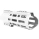 ABC RIFLE COMPANY Custom Hybrid Top Cut D-Front AR-10/DPMS LR-308 M-LOK Handguard, 7in, White, HG10-CM-TCML7D-STW