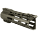 ABC RIFLE COMPANY Custom Hybrid Top Cut Super Slim AR-15 M-LOK Handguard, 7in, Olive Drab Green, HG15-CM-MLTC7-ODG