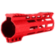 ABC RIFLE COMPANY Custom Hybrid Top Cut Super Slim AR-15 M-LOK Handguard, 7in, Red, HG15-CM-MLTC7-RD