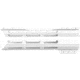 ABC RIFLE COMPANY Custom Hybrid Top Cut Super Slim AR-15 M-LOK Handguard, 7in, White, HG15-CM-MLTC7-STW