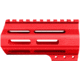 ABC RIFLE COMPANY Custom Slim AR-15 M-LOK Handguard, 4.5in, Red, HG15-CM-ML4D-RD