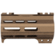 ABC RIFLE COMPANY Super Slim Free Float AR-15 M-LOK Handguard w/Handstop, 4in, Bronze, HG15-CM-ML4HSTP-BB