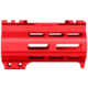 ABC RIFLE COMPANY Super Slim Free Float AR-15 M-LOK Handguard w/Handstop, 4in, Red, HG15-CM-ML4HSTP-RD