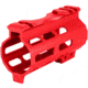 ABC RIFLE COMPANY Super Slim Free Float AR-15 M-LOK Handguard w/Handstop, 4in, Red, HG15-CM-ML4HSTP-RD
