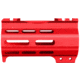 ABC RIFLE COMPANY Super Slim Free Float AR-15 M-LOK Handguard w/Handstop, 4in, Red, HG15-CM-ML4HSTP-RD