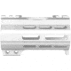 ABC RIFLE COMPANY Super Slim Free Float AR-15 M-LOK Handguard w/Handstop, 4in, White, HG15-CM-ML4HSTP-STW