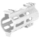 ABC RIFLE COMPANY Super Slim Free Float AR-15 M-LOK Handguard w/Handstop, 4in, White, HG15-CM-ML4HSTP-STW