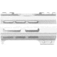 ABC RIFLE COMPANY Super Slim Free Float AR-15 M-LOK Handguard w/Handstop, 4in, White, HG15-CM-ML4HSTP-STW