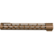 ABC RIFLE COMPANY Super Slim Free Float Hybrid Top Cut AR-15 M-LOK Handguard, 15in, Cerakote Bronze, HG15-TC-ML15-BB