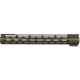 ABC RIFLE COMPANY Super Slim Free Float Hybrid Top Cut AR-15 M-LOK Handguard, 15in, Cerakote Olive Drab Green, HG15-TC-ML15-ODG