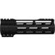ABC RIFLE COMPANY Super Slim Free Float Hybrid Top Cut AR-15 M-LOK Handguard, 7in, Cerakote Black, HG15-TC-ML7-BLK