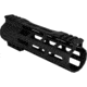 ABC RIFLE COMPANY Super Slim Free Float Hybrid Top Cut AR-15 M-LOK Handguard, 7in, Cerakote Black, HG15-TC-ML7-BLK