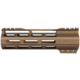 ABC RIFLE COMPANY Super Slim Free Float Hybrid Top Cut AR-15 M-LOK Handguard, 7in, Cerakote Bronze, HG15-TC-ML7-BB