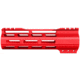 ABC RIFLE COMPANY Super Slim Free Float Hybrid Top Cut AR-15 M-LOK Handguard, 7in, Cerakote Red, HG15-TC-ML7-RD