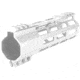 ABC RIFLE COMPANY Super Slim Free Float Hybrid Top Cut AR-15 M-LOK Handguard, 7in, Cerakote White, HG15-TC-ML7-STW
