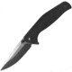 ABKT Tac Catalyst Linerlock Folding Knife, 3.5 black stonewash finish D2 tool steel blade, Black textured G10 handle, AB1026B