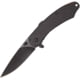 ABKT Tac Linerlock A/O Folding Knife, 2.75" black finish stainless blade, Black G10 handle, AB067B