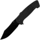 ABKT Tac Night Tracer Linerlock A/O Folding Knife, 3.5 black finish stainless blade, Black G10 handle, AB060