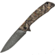 ABKT Tac Predator Linerlock Folding Knife, 4.75in Closed, 3.75in Black Stonewash D2 Tool Steel Blade, G10 Handle, Pocket Clip, Mossy Oak Break-Up Camo Pattern Handle, AB026M