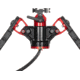 ACCU-TAC Hyb-500 Hydro Bipod, Picatinny, Cants, Remote Vert Adjust, Black/Red, Large, HYB-0500