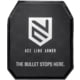 Ace Link Armor Level IIIA Stab-Resistant Aramid/Anti-Stab Dual Protection Soft Armor Panel, Black, 8x10", A-SAP-3AS1-0810