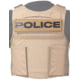 Ace Link Armor Police Patch, Black On Coyote, B-TG-ID-POL-BLK-CBR