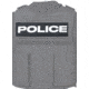 Ace Link Armor Police Patch, White On Black, B-TG-ID-POL-WH-BLK
