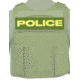 Ace Link Armor Police Patch, Yellow On Green, B-TG-ID-POL-YL-GRN