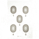 Action Target 5 Bull's-Eye Target, Cream and Black, 23 x 35, 100 Per Box