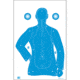 Action Target B-21E Blue w/Anatomy Scoring 100 Per Case, Blue, 23in x 35in, F-B21EANT-AV2-100