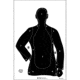 Action Target B-21E Economy 25 Yard Silhouette Target 100 Per Case, Black, 23in x 35in, B-21E BLACK-100