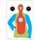 Action Target B-21E High Visibility Fluorescent Silhouette w/Handgun Indoor Target 100 Per Case, Black/Orange/Blue/Green, 23in x 35in, PR-B21E-100