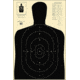 Action Target B-27E Economy Silhouette Target 100 Per Case, Black, B-27E BLACK