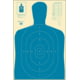 Action Target B-27E Economy Silhouette Target 100 Per Case, Blue, 23in x 35in, B-27E BLUE
