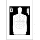 Action Target B-34R Reverse Of B-34 25 Yard Reduction Of B-27 Police Silhouette 100 Per Case, White, 17.5in x 23in, B-34R-100