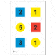 Action Target Command Targets 100 Per Case, Red/Yellow/Blue, 23in x 35in, DT-4C-100