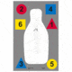 Action Target DT-ANTQ-A MultiPurpose FBI-Q/Vital Anatomy/Commands 100 Per Case, Red/Blue/Yellow/White/Black, 23in x 35in, DT-ANTQ-A-100