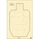 Action Target IPSC Paper Practice Target, Pack of 100, Tan, IPSC-P