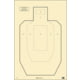USED, Action Target IPSC Paper Practice Target, Pack of 100, Tan, IPSC-P