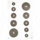 Action Target Military Varied Circle Command, White and Black, 23x35, 100 Per Box