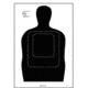 Action Target TQ-15 Standard Silhouette 25 Yard Qualification Target, Pack of 100, Black, TQ-15 BLACK