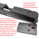 ADE Advanced Optics Optic Mount Plate, Taurus PT111 G2, Millennium G2, G2, G3 and TX22 to fit on Vortex Venom, burris fastfire, meopta, eotech mrds, docter, Insight Red Dot Reflex Sight, Black, Taurus G2 Plate