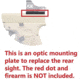 ADE Advanced Optics Optic Mounting Plate,Glock /Taurus GX4/G3C/Canik TP9SA/Shield RMSc/RMS, Sig Romeo Zero/Crimson Trace CTS-1550, Black, SD1