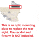 ADE Advanced Optics Optic Mounting Plate, Smith &amp; Wesson Shield Pistol/Trijicon RMR/SRO, Stingray/Holosun HS407C, Black, TF1