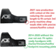 ADE Advanced Optics RD3-009 1x Reflex Red Dot w/Optic Mounting Plate S&amp;W MP 380 Shield EZ/Standard Picatinny Mounting Plate