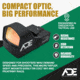 ADE Advanced Optics RD3-009 1x Reflex Red Dot Sight w/Mouting Plate 1911 Colt G/Standard Rear Sight&amp;Picatinny Rail