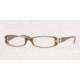Adrienne Vittadini AV 7043 Eyeglasses Styles Amber Frame w/Non-Rx 50 mm Diameter Lenses