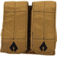 Advance Warrior Solutions Double Mag Pouch for AR15, AR10, AK47, Tan, ARDMP-TN